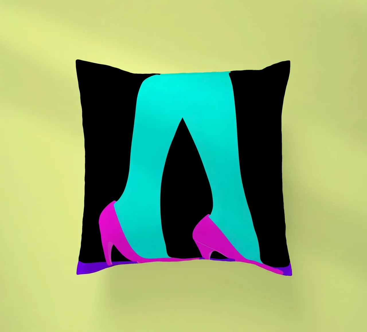 Tacchi alti - Pop Art cuscino da ColorCrash Gallery