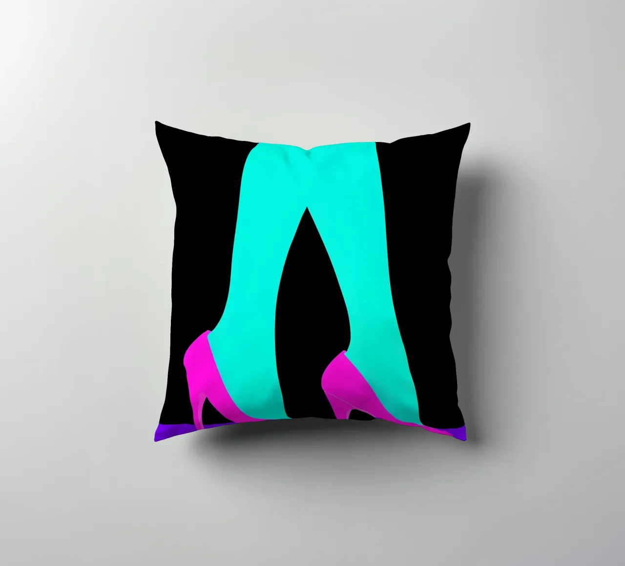 Tacchi alti - Pop Art cuscino da ColorCrash Gallery