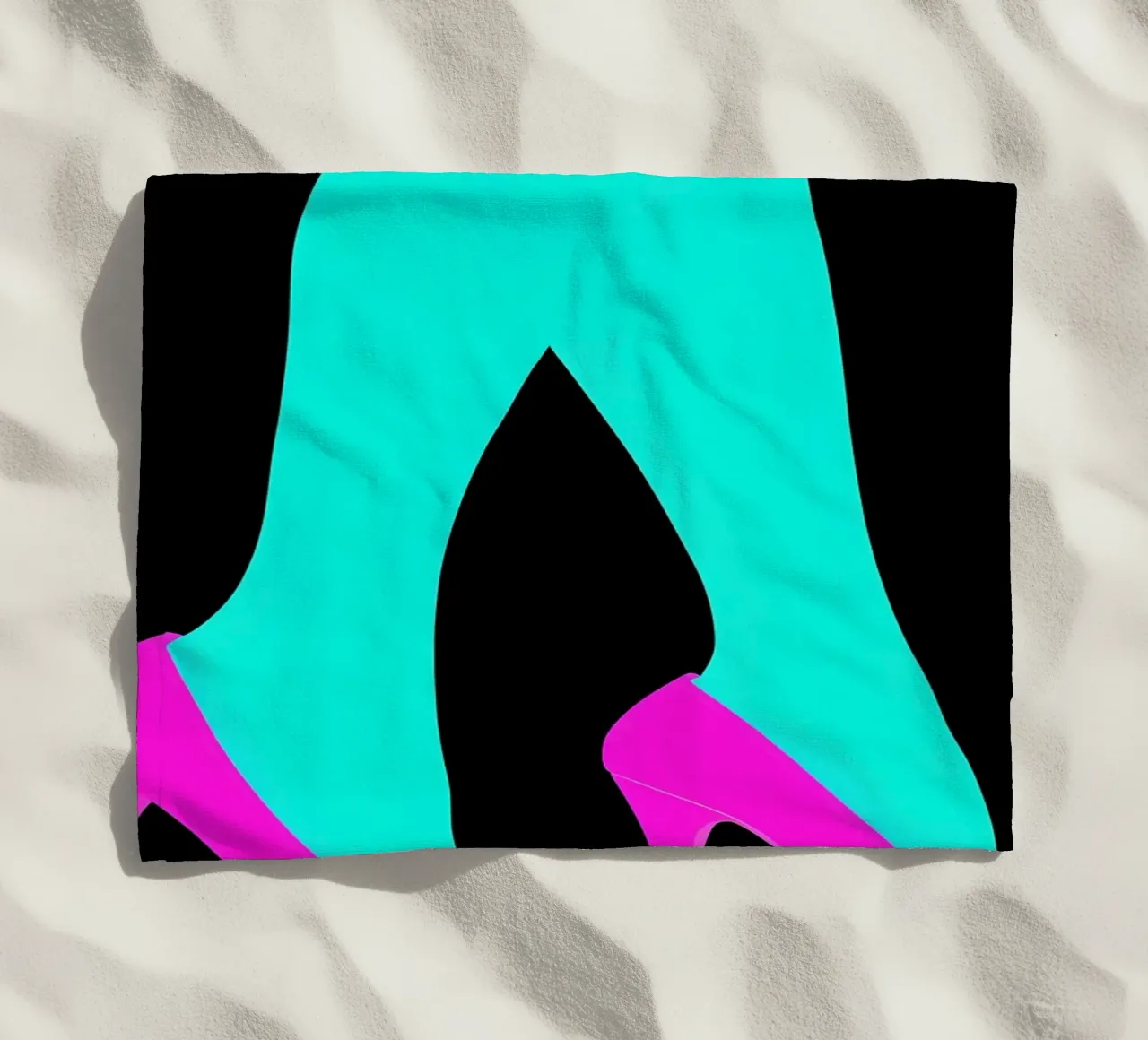 Tacchi alti - Pop Art telo mare da ColorCrash Gallery