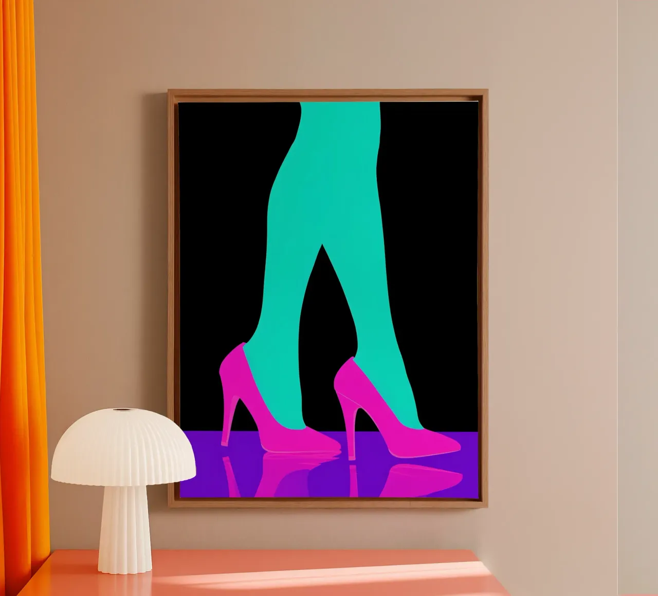 Tacchi alti - Pop Art tela da ColorCrash Gallery