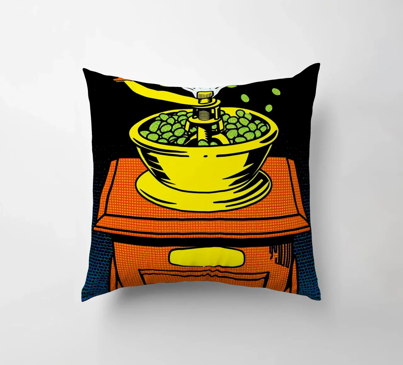 Macinacaffè - Pop Art cuscino da ColorCrash Gallery