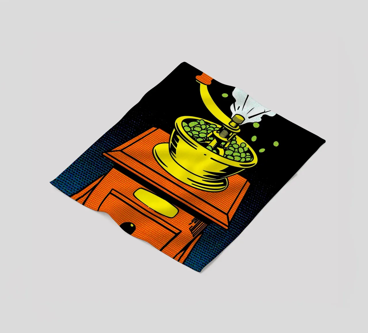 Macinacaffè - Pop Art coperta in pile da ColorCrash Gallery