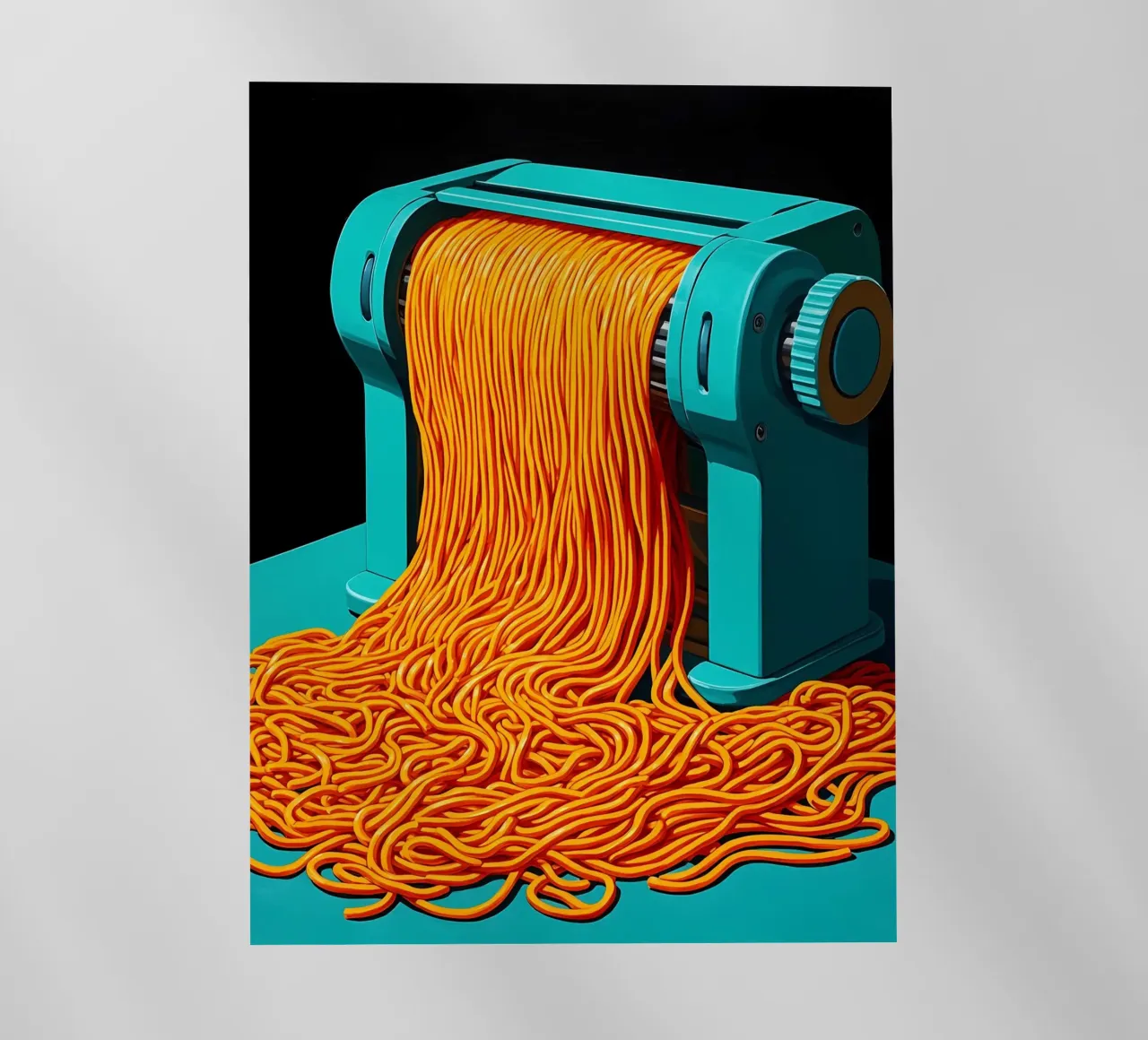 Macchina per tagliatelle - Pop Art pellicola backlit da ColorCrash Gallery
