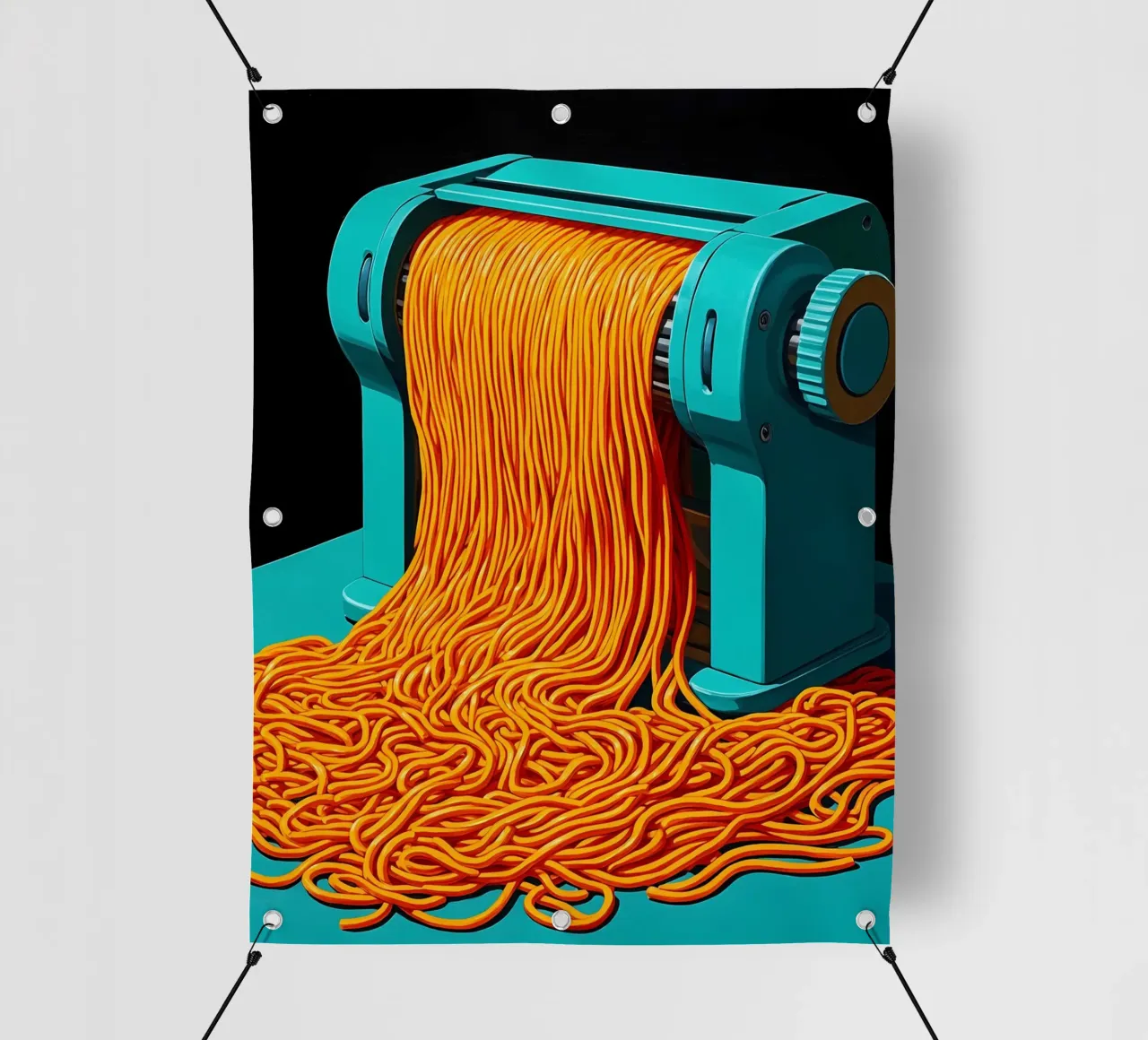 Macchina per tagliatelle - Pop Art telo in pvc da ColorCrash Gallery