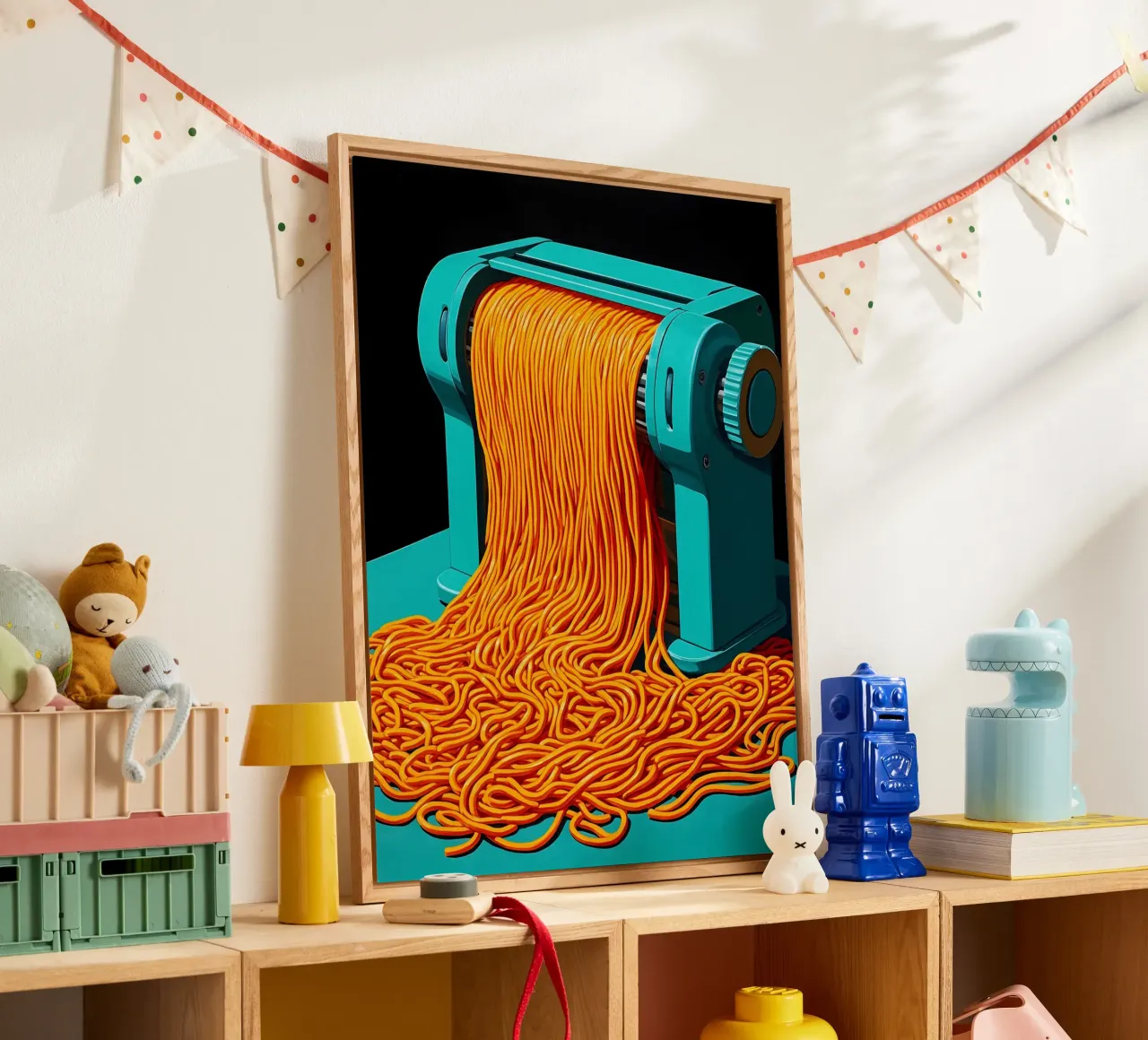 Macchina per tagliatelle - Pop Art plexiglass da ColorCrash Gallery
