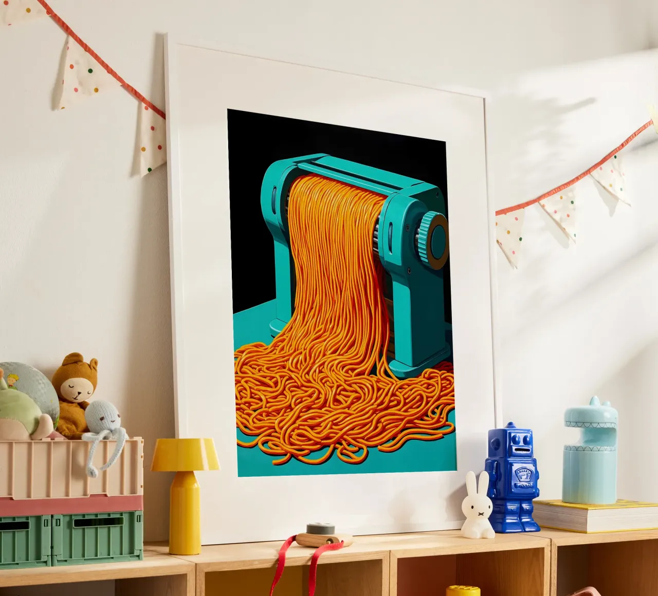 Macchina per tagliatelle - Pop Art carta hahnemühle da ColorCrash Gallery