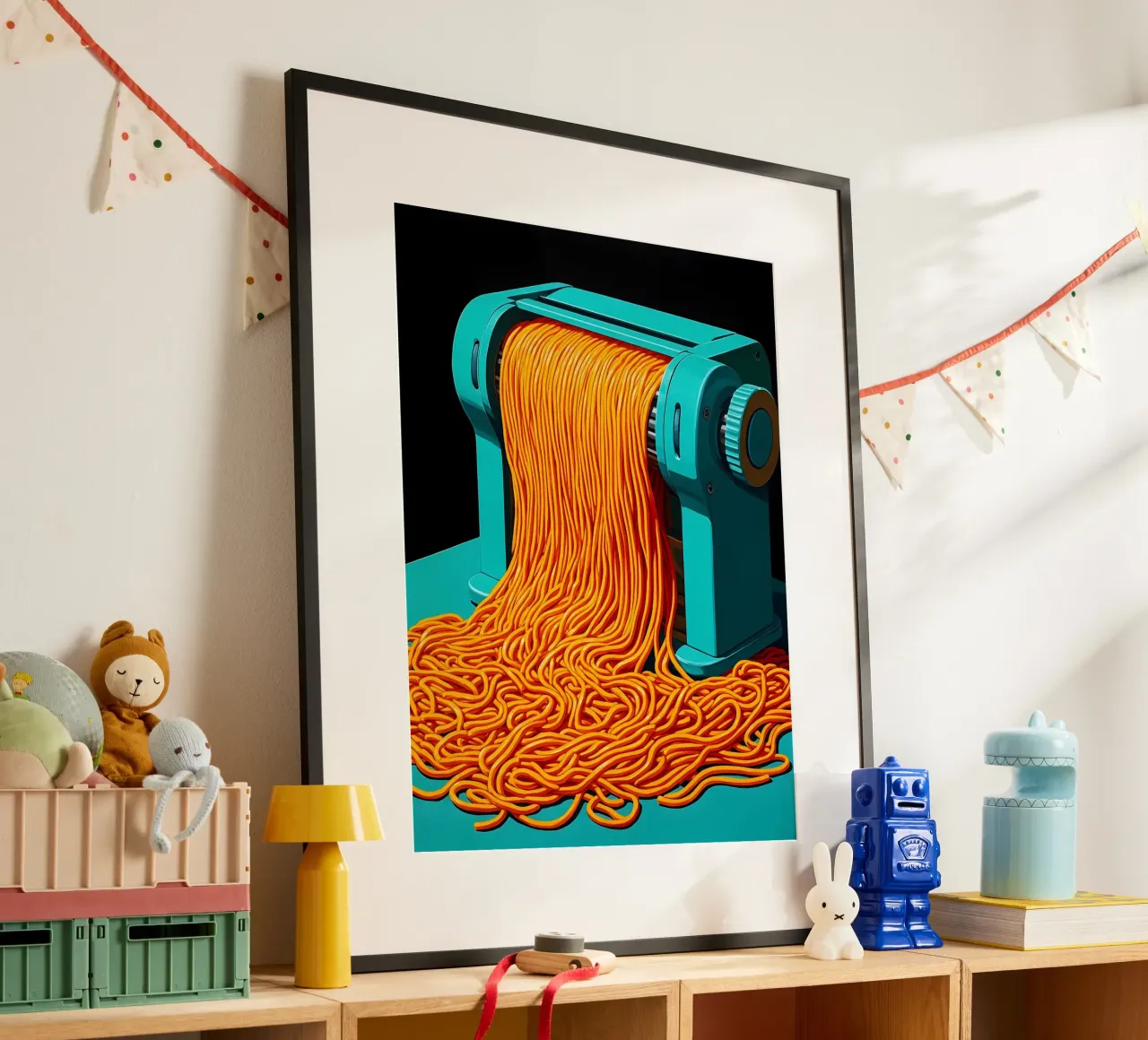 Macchina per tagliatelle - Pop Art carta hahnemühle da ColorCrash Gallery