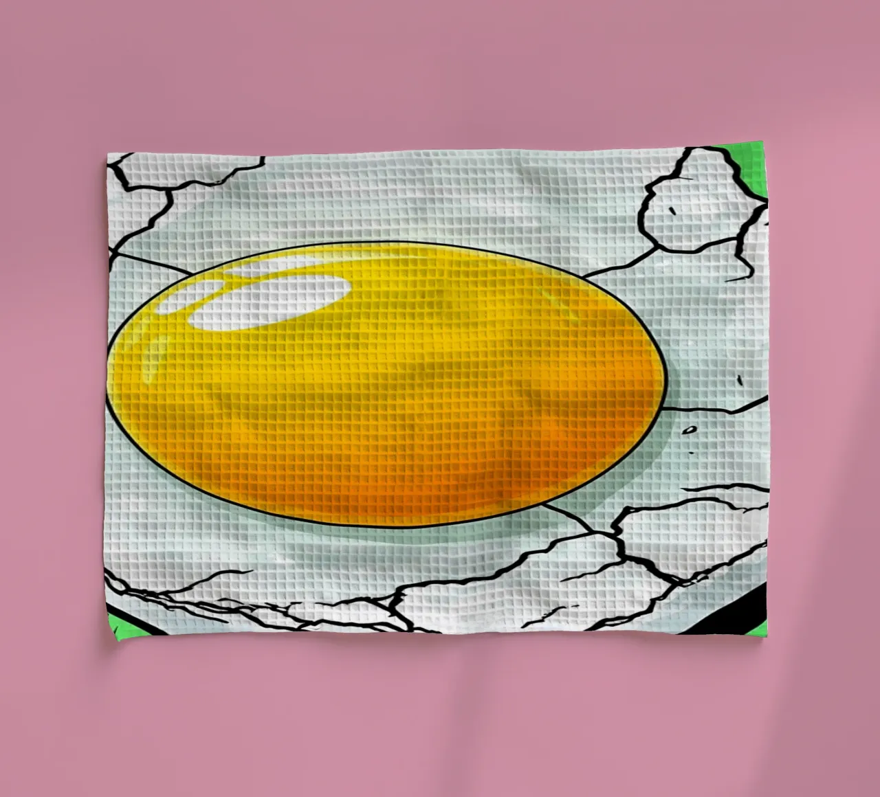 Jaune d'œuf - Pop Art torchon de ColorCrash Gallery