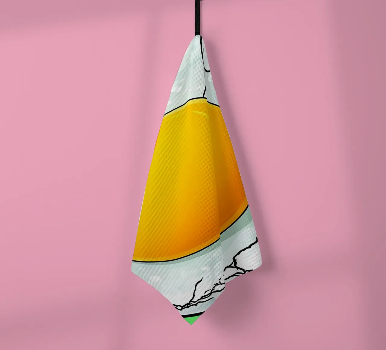 Jaune d'œuf - Pop Art torchon de ColorCrash Gallery