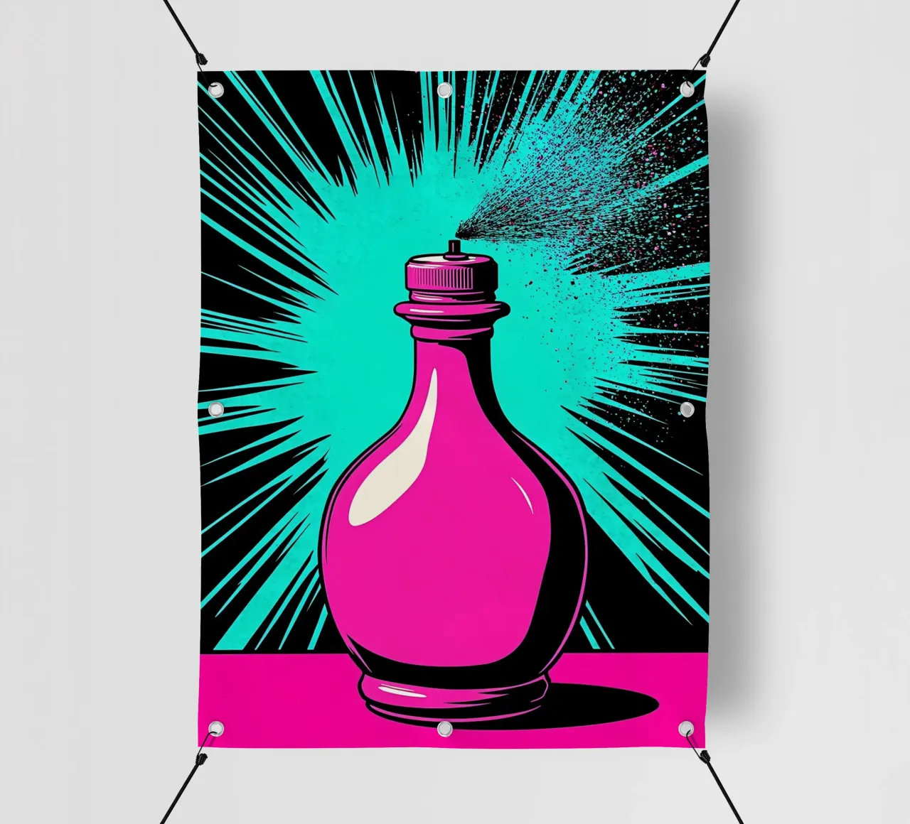 Bottiglia di profumo - Pop Art telo in pvc da ColorCrash Gallery