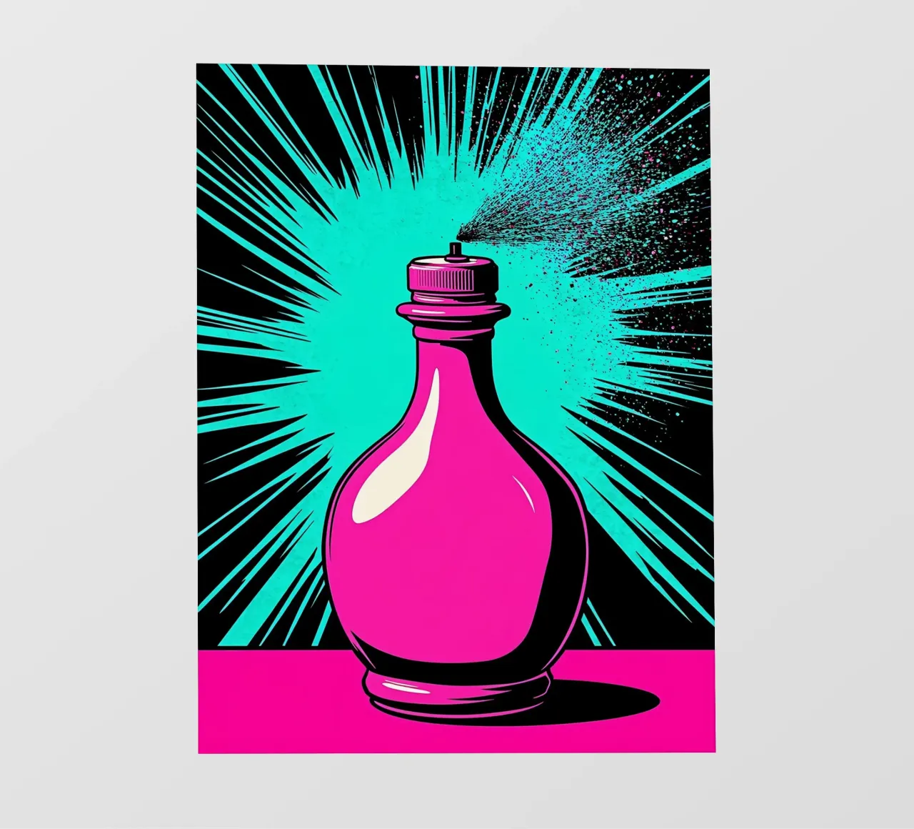 Bottiglia di profumo - Pop Art telo in pvc da ColorCrash Gallery