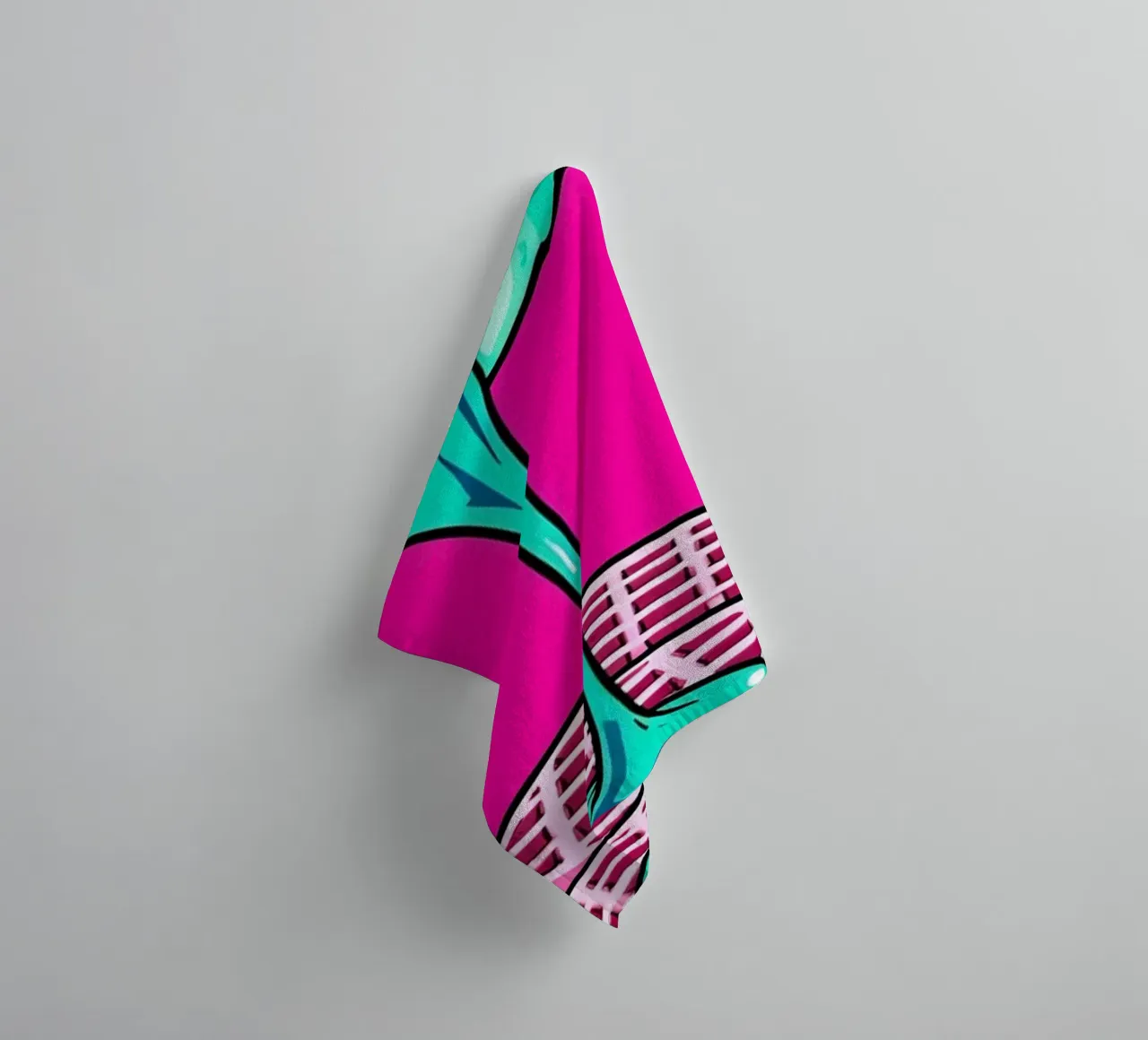 Sciroppo per cialde - Pop Art asciugamano da bagno da ColorCrash Gallery