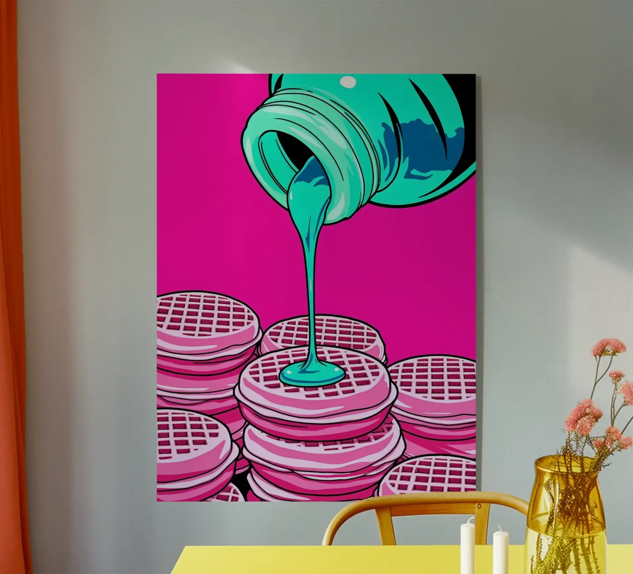 Sciroppo per cialde - Pop Art plexiglass da ColorCrash Gallery