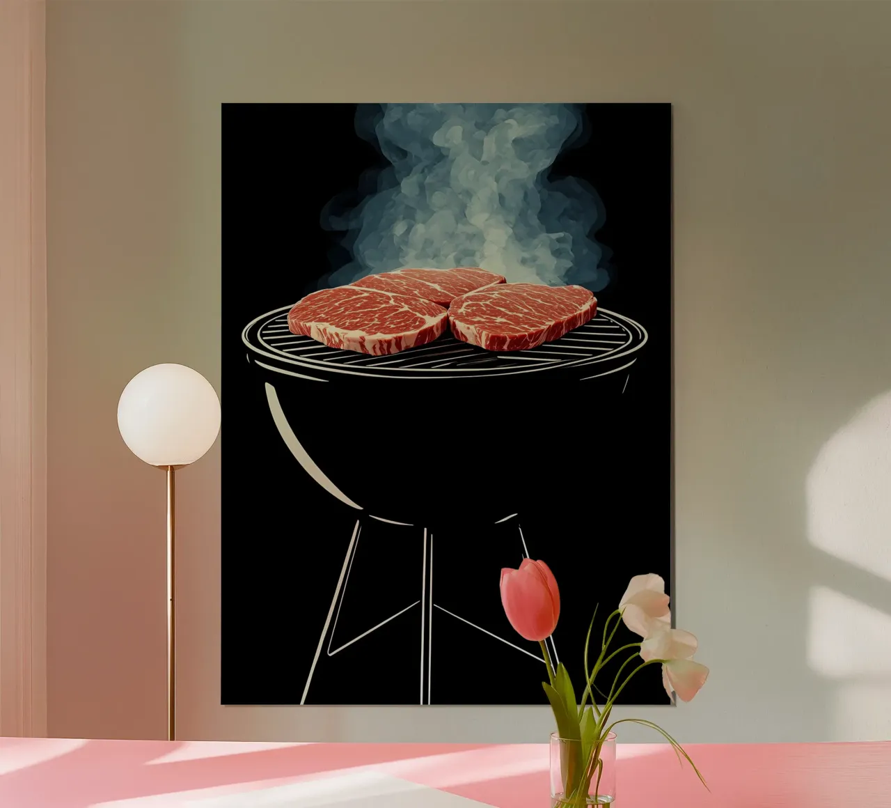 Barbecue - Pop Art carta hahnemühle da ColorCrash Gallery