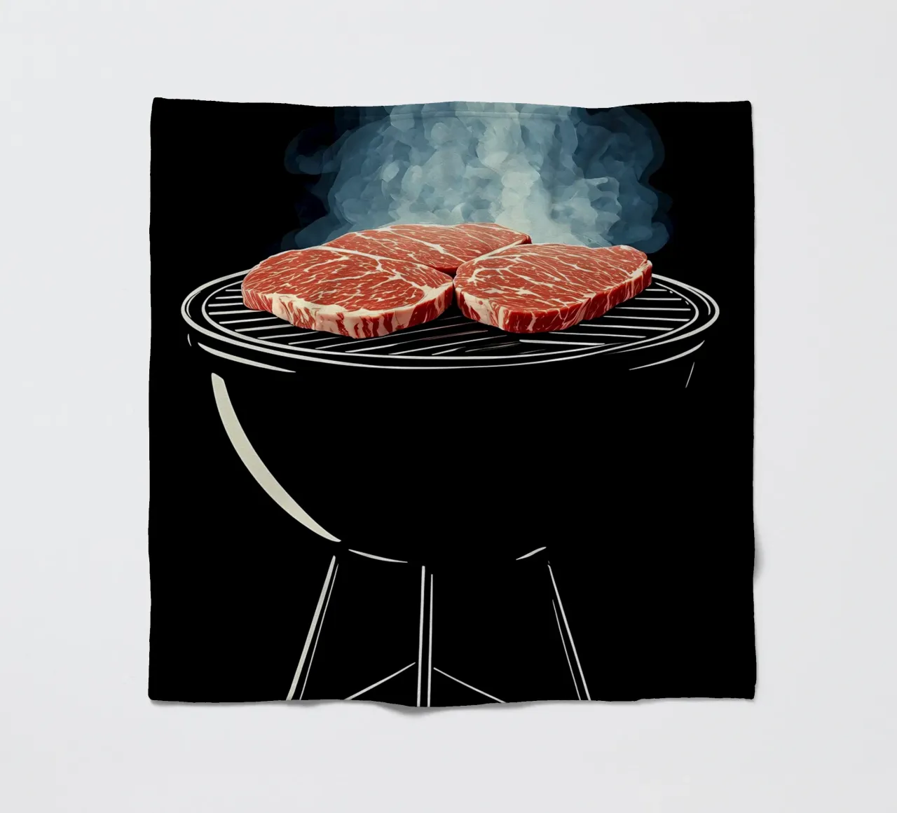 Barbecue - Pop Art coperta in pile da ColorCrash Gallery