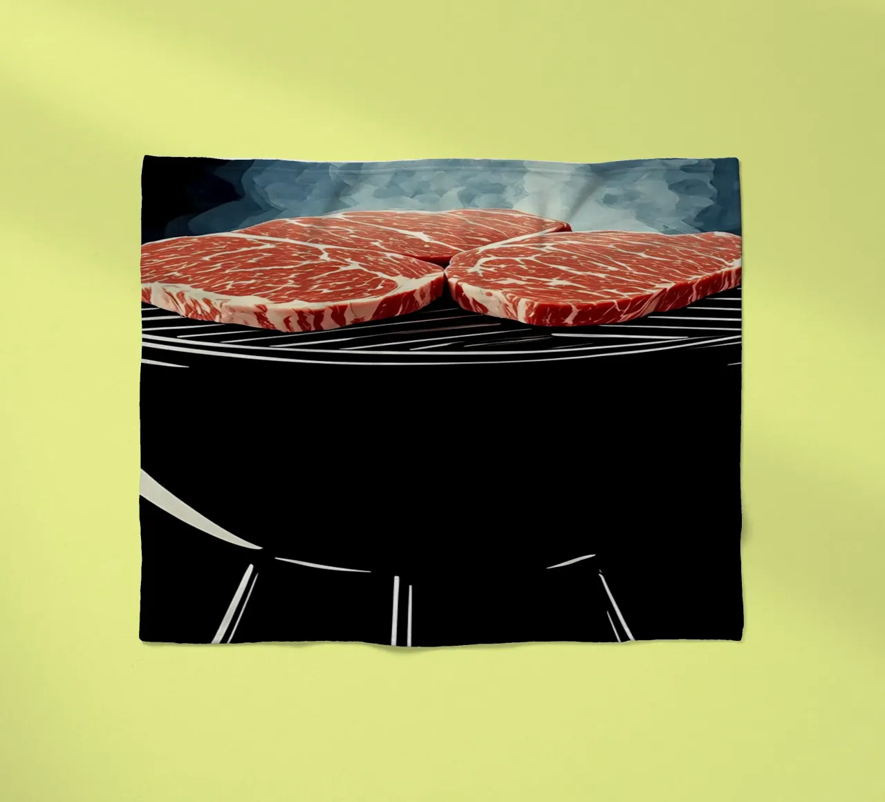Barbecue - Pop Art coperta in pile da ColorCrash Gallery