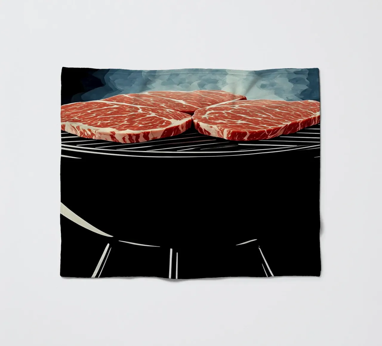 Barbecue - Pop Art coperta in pile da ColorCrash Gallery