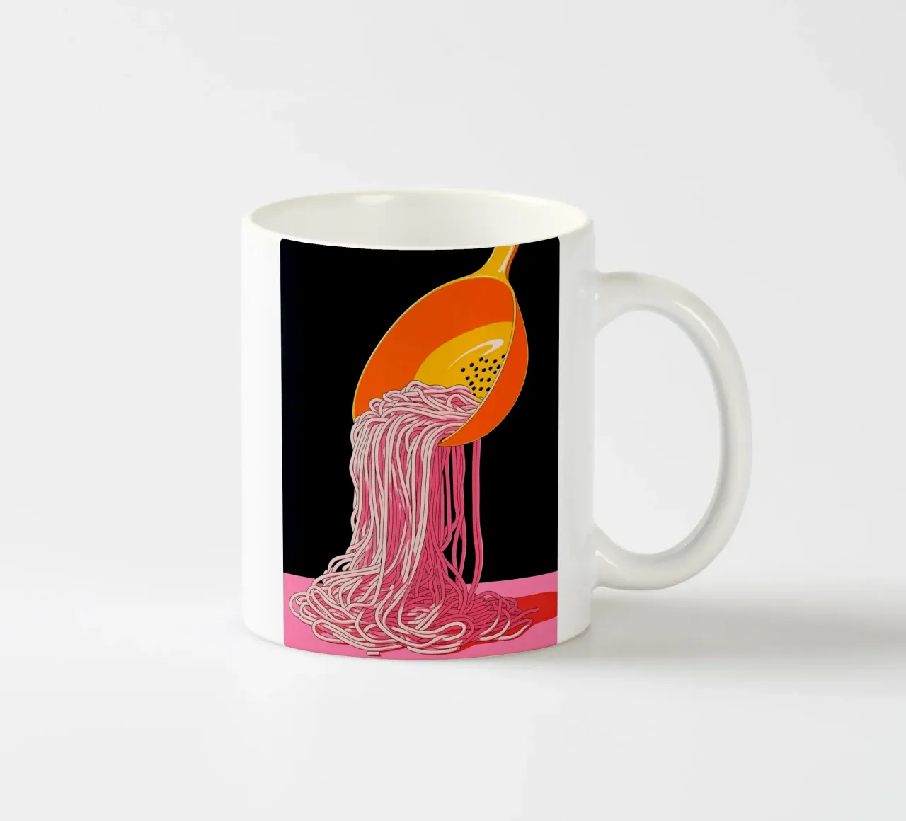 Spaghetti - Pop Art tazza in ceramica da ColorCrash Gallery