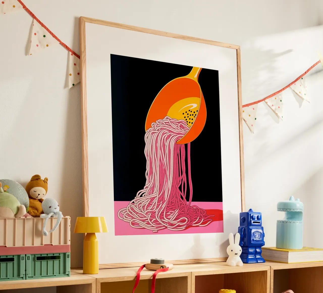 Spaghetti - Pop Art carta hahnemühle da ColorCrash Gallery