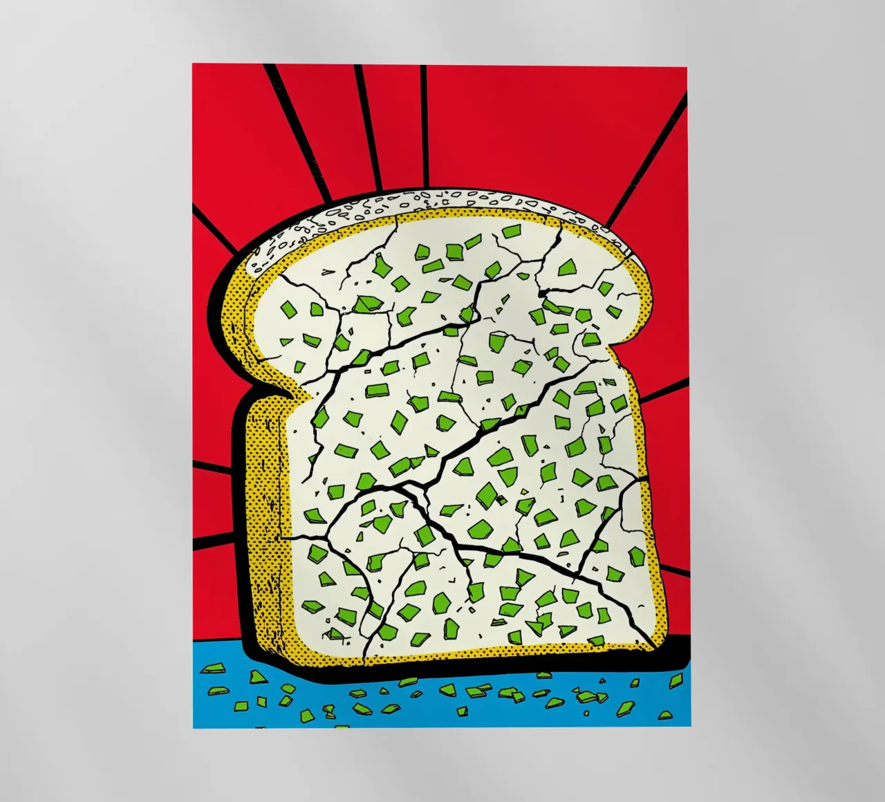 Pane - Pop Art pellicola backlit da ColorCrash Gallery