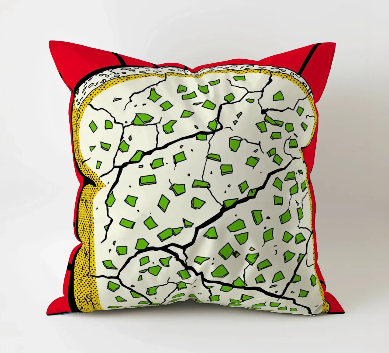 Pane - Pop Art cuscino da ColorCrash Gallery