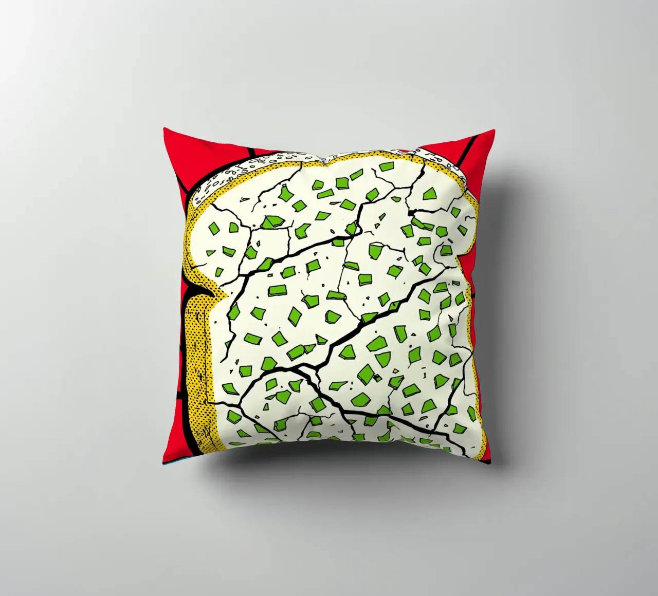 Pane - Pop Art cuscino da ColorCrash Gallery