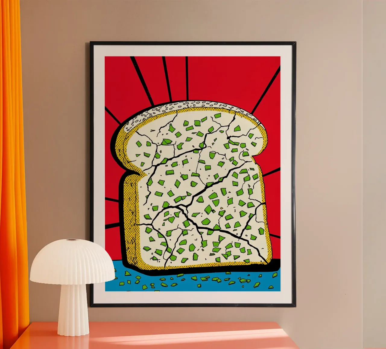 Pane - Pop Art poster da ColorCrash Gallery