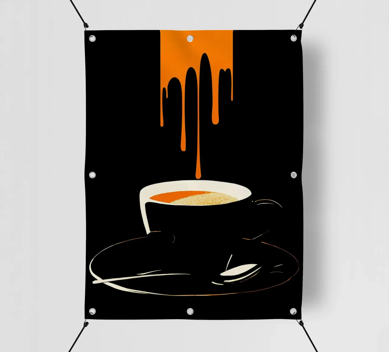 Tazza da caffè - Pop Art telo in pvc da ColorCrash Gallery