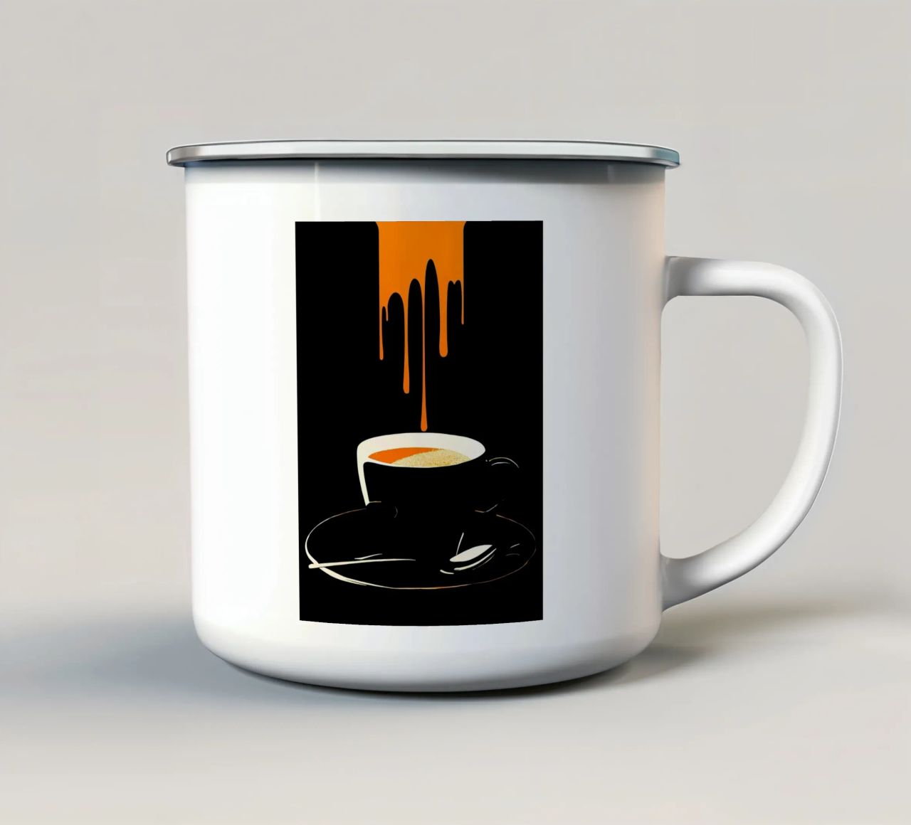 Tazza da caffè - Pop Art tazza in smalto da ColorCrash Gallery