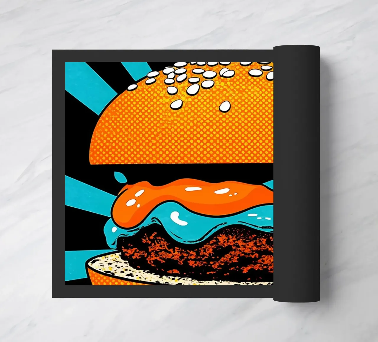 Hamburger - Pop Art zerbino da ColorCrash Gallery