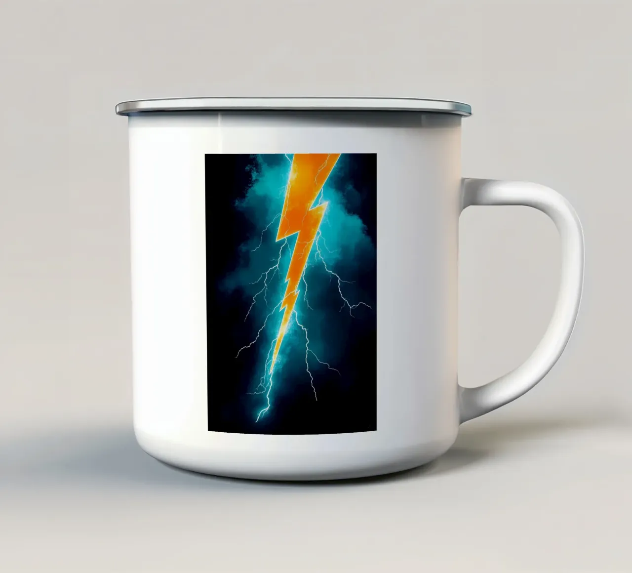 Fulmine - Pop Art tazza in smalto da ColorCrash Gallery