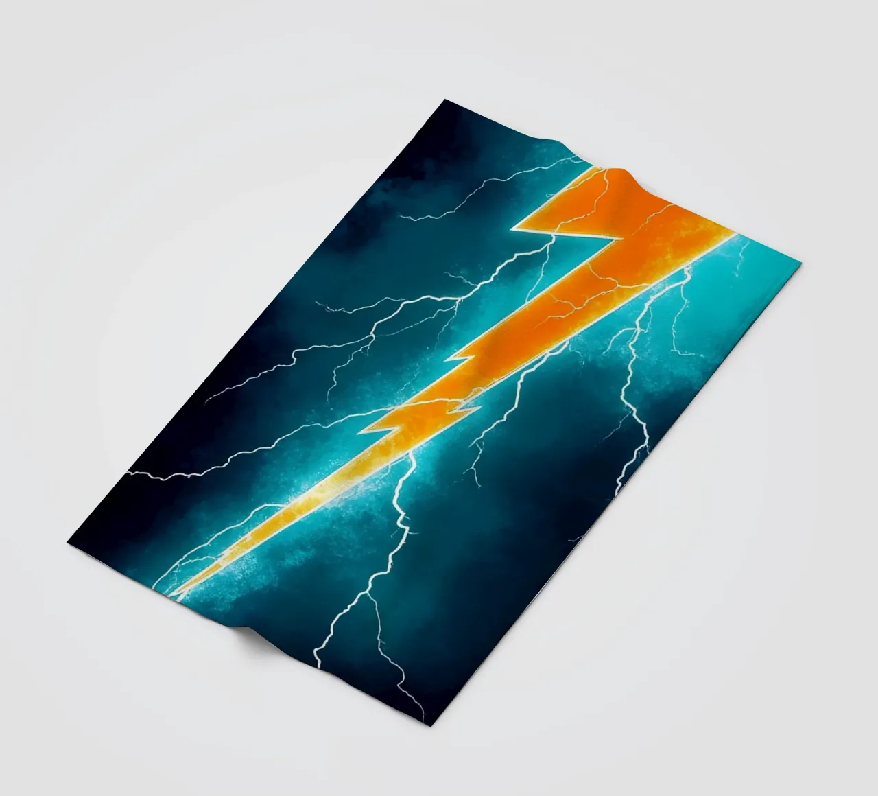 Fulmine - Pop Art coperta in pile da ColorCrash Gallery