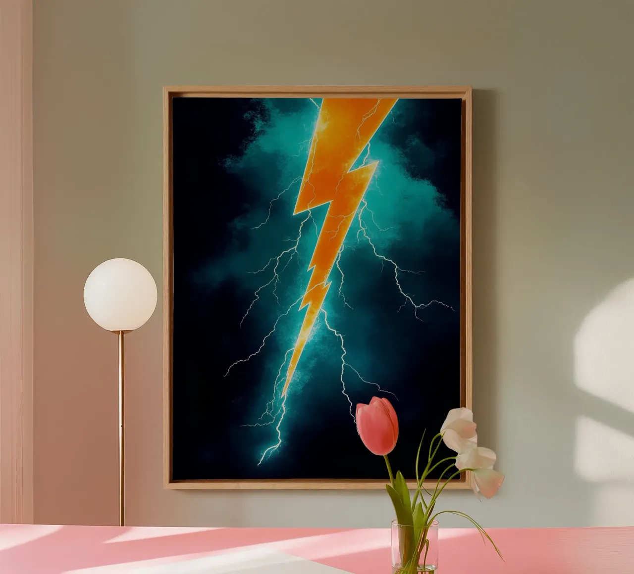 Lightning - Pop Art canvas by ColorCrash Gallery