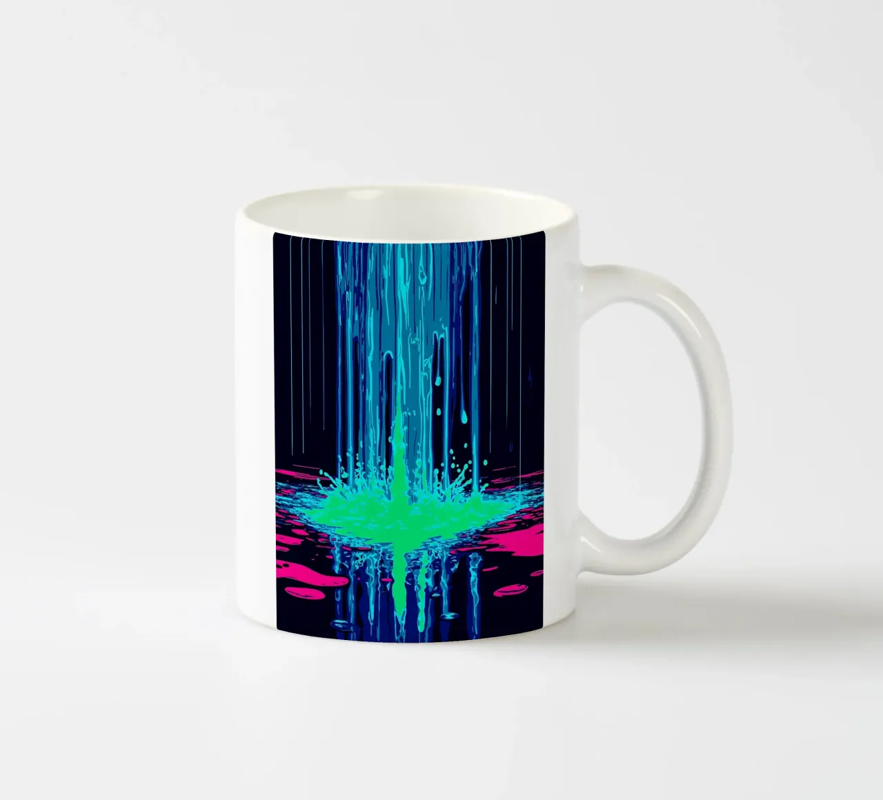 Dripping Water - Pop Art ceramic mug by ColorCrash Gallery