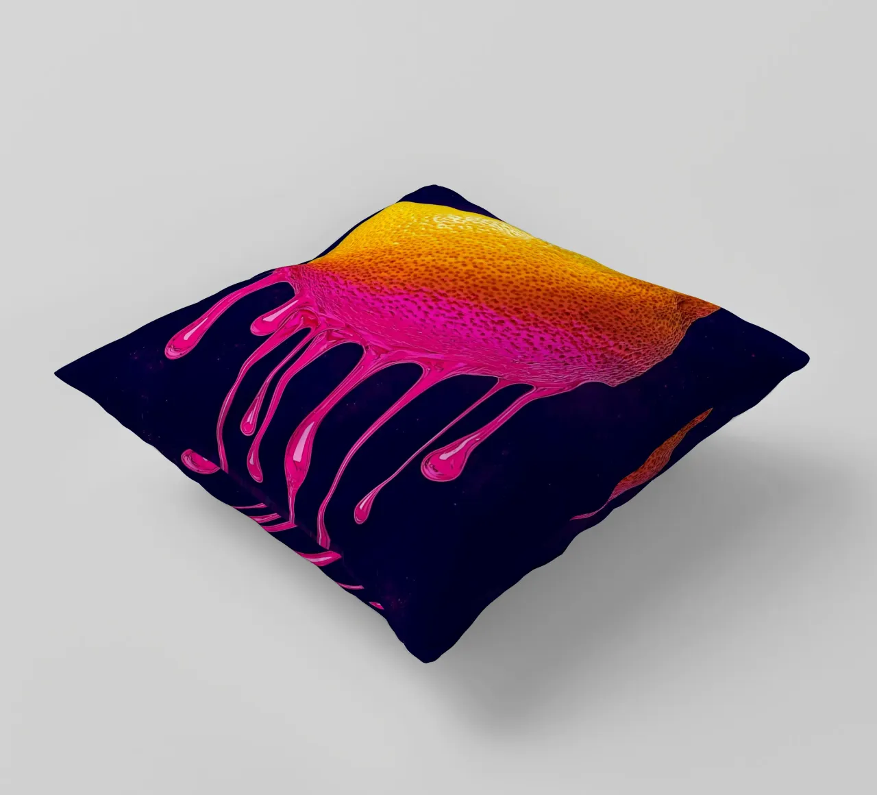 Zitronentropfen - Pop Art Kissen von ColorCrash Gallery