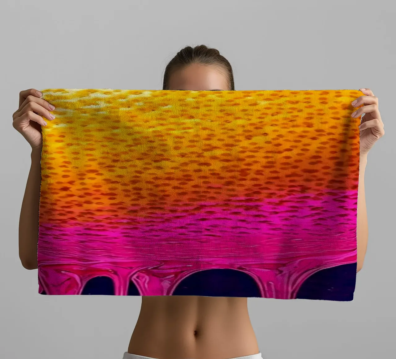 Limone che gocciola - Pop Art asciugamano da bagno da ColorCrash Gallery