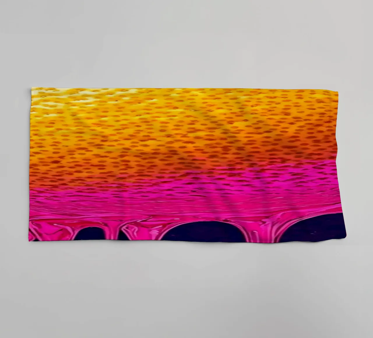 Limone che gocciola - Pop Art asciugamano da bagno da ColorCrash Gallery