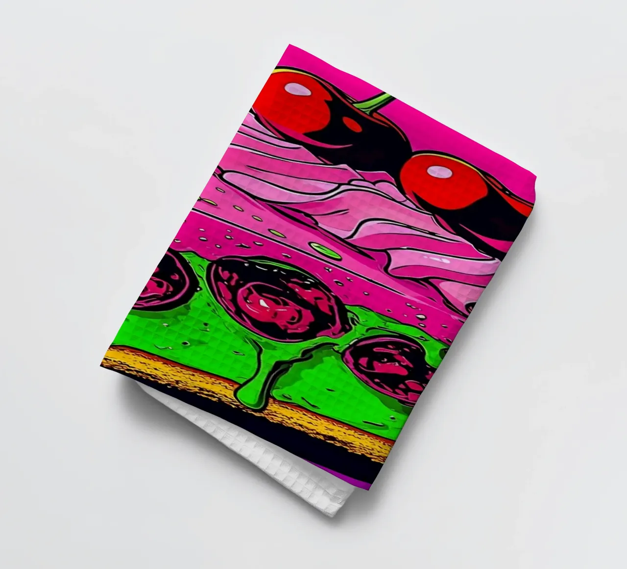 Torta di ciliegie - Pop Art canovaccio da cucina da ColorCrash Gallery