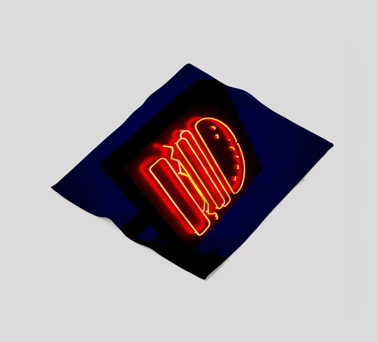 Burger - Pop Art coperta in pile da ColorCrash Gallery