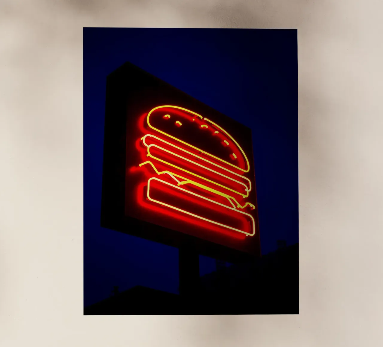 Burger - Pop Art pellicola backlit da ColorCrash Gallery