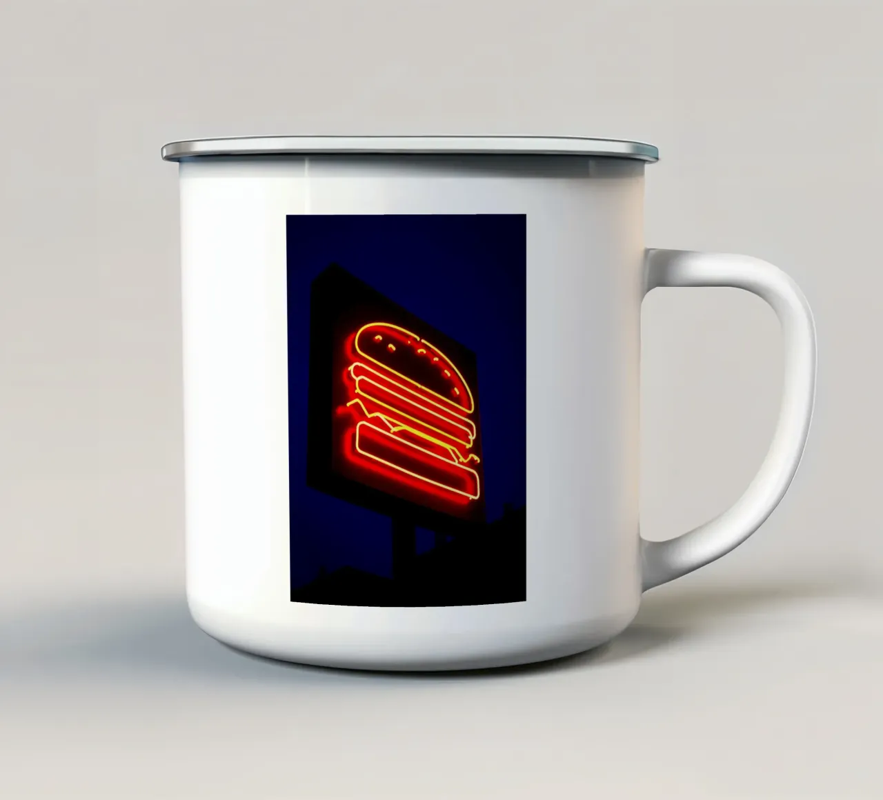 Burger - Pop Art tazza in smalto da ColorCrash Gallery