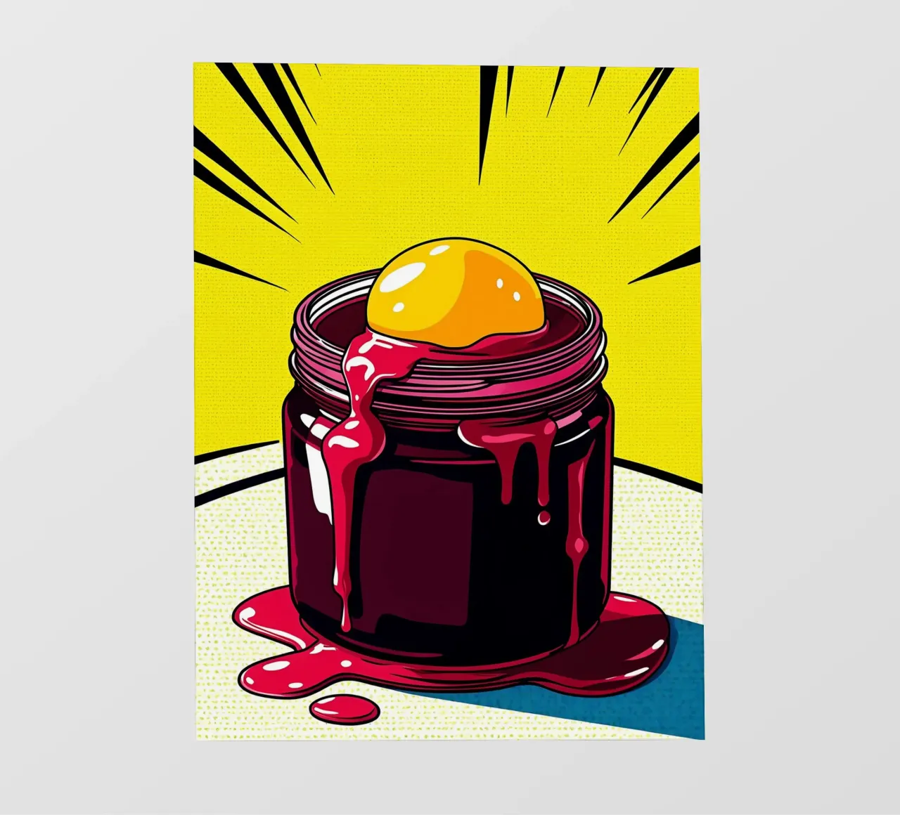 Cibo dentro un barattolo - Pop Art telo in pvc da ColorCrash Gallery