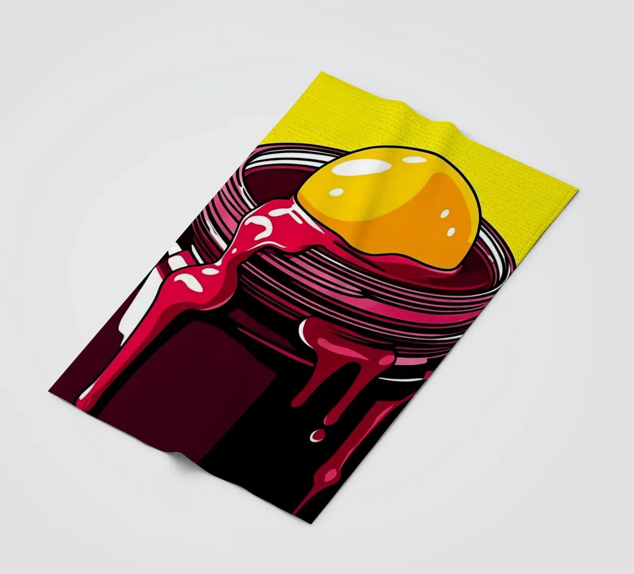 Nourriture à l'intérieur d'un bocal - Pop Art plaid polaire de ColorCrash Gallery