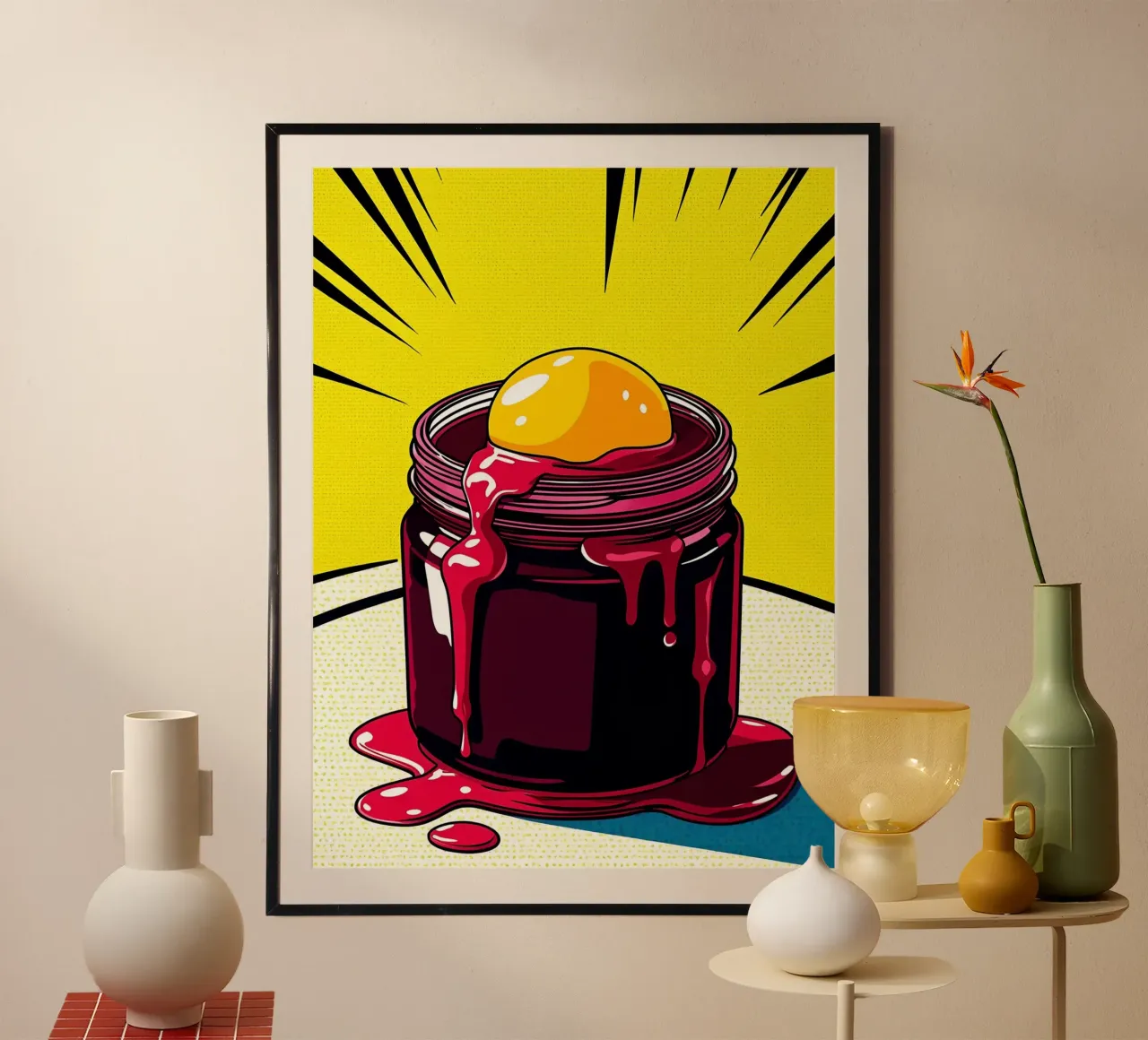 Cibo dentro un barattolo - Pop Art carta hahnemühle da ColorCrash Gallery
