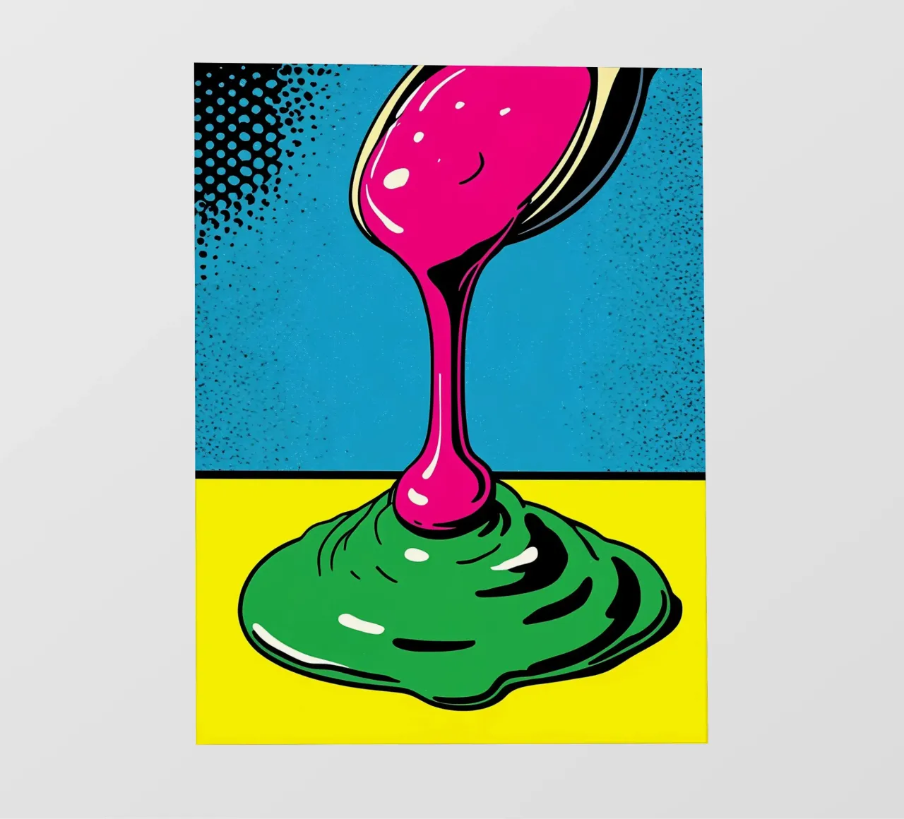 Gocce di cucchiaio - Pop Art pellicola backlit da ColorCrash Gallery