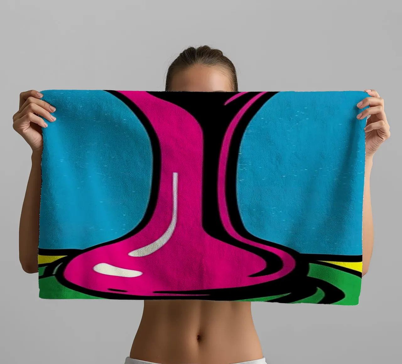 Gocce di cucchiaio - Pop Art asciugamano da bagno da ColorCrash Gallery