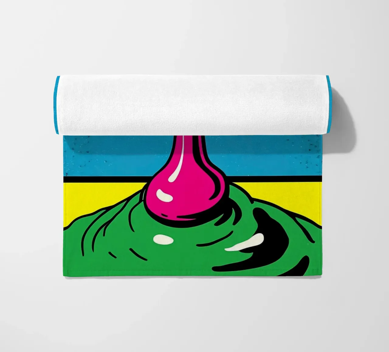 Gocce di cucchiaio - Pop Art telo mare da ColorCrash Gallery