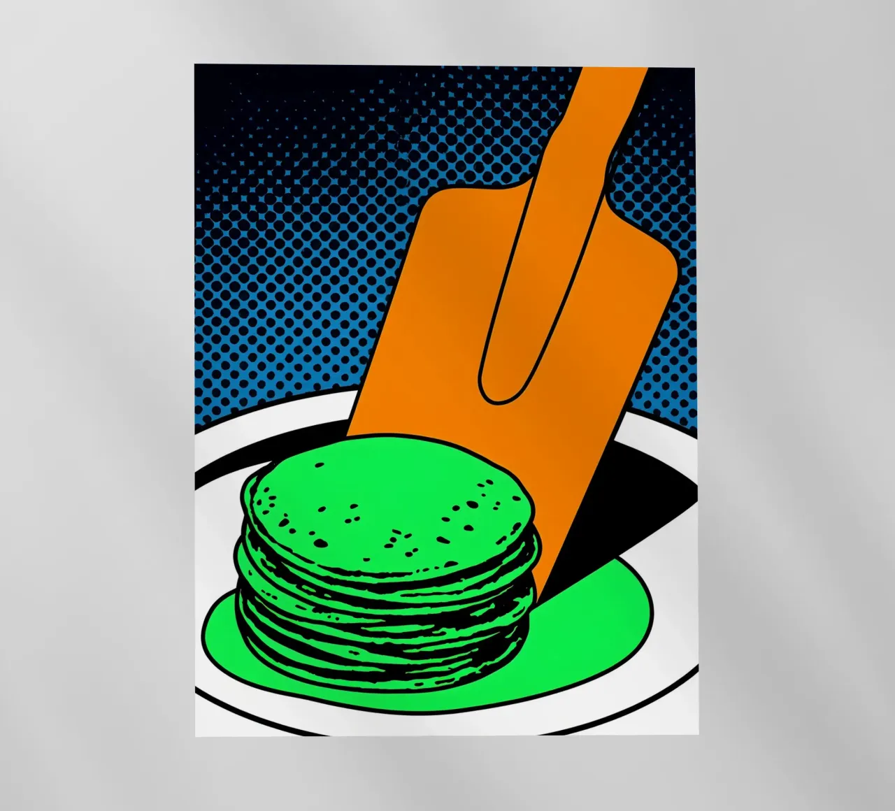 Pancake - Pop Art pellicola backlit da ColorCrash Gallery