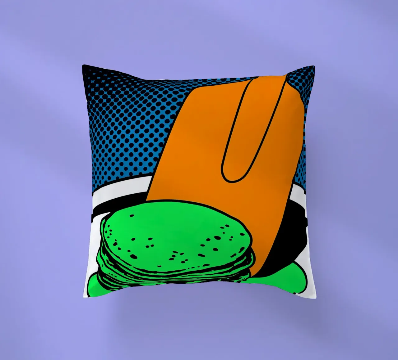 Pancake - Pop Art cuscino da ColorCrash Gallery