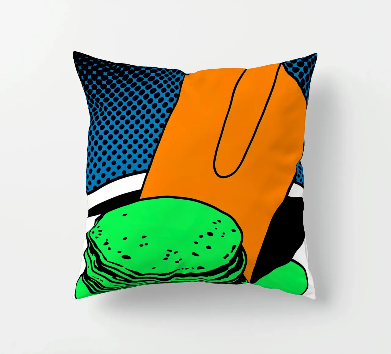 Pancake - Pop Art cuscino da ColorCrash Gallery